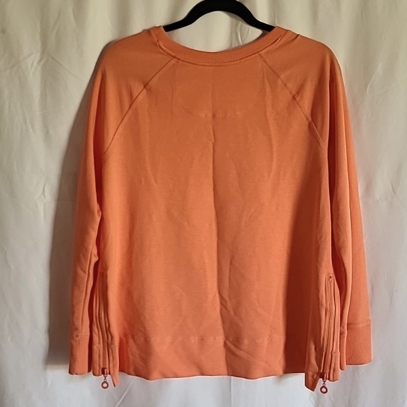Palm Harbor Pullover Sweatshirt Bright Salmon Long Sleeve Size PL - Picture 6 of 10